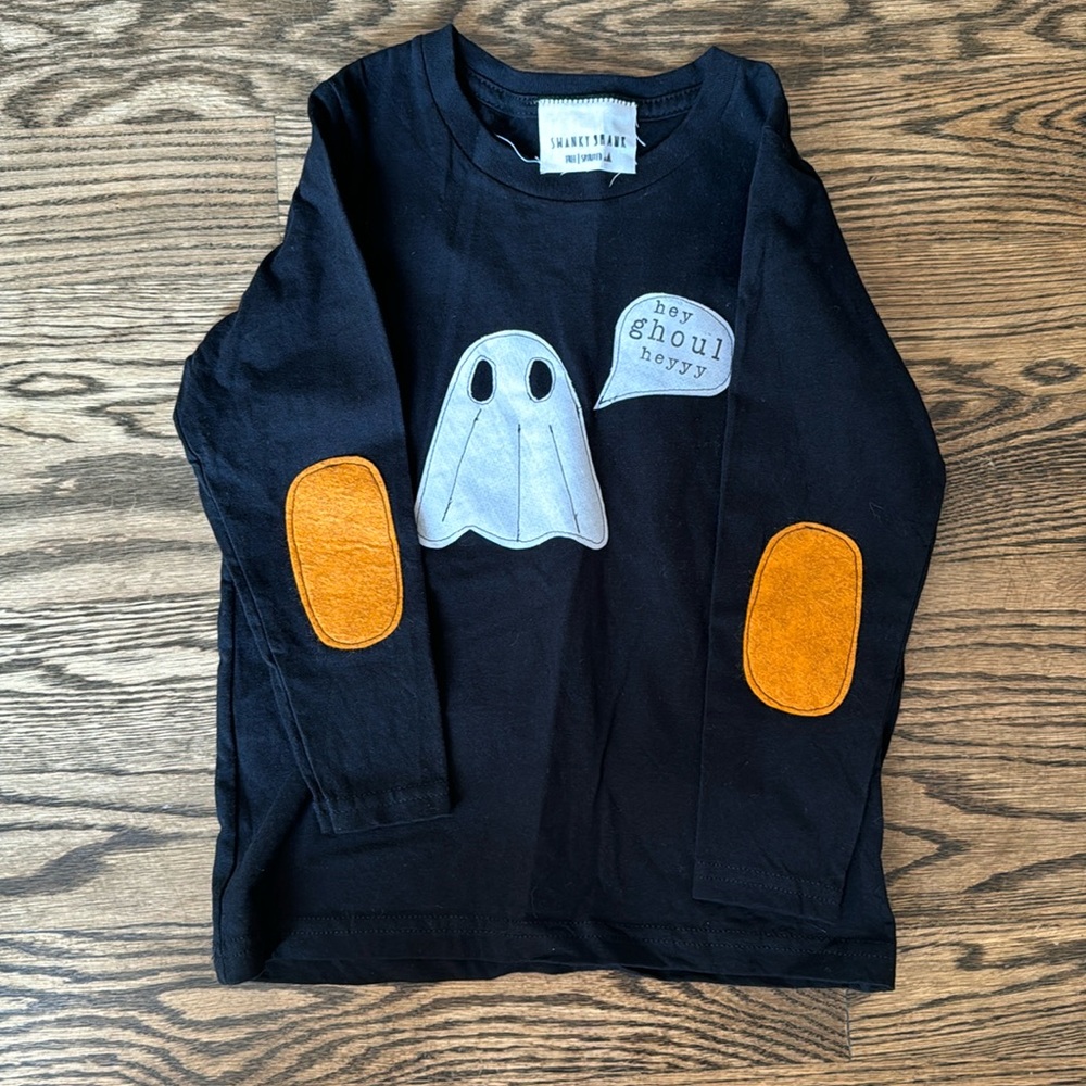 🚫SOLD🚫 NWOT 👻 Swanky Shank long sleeve T with elbow patches sz 6